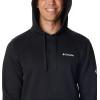 Columbia mens Trek Hoodie(Black/Csc Sleeve Logo)