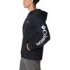 Columbia mens Trek Hoodie(Black/Csc Sleeve Logo)