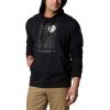 Columbia mens Trek Hoodie(Black/Linear Drifts)