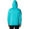 Columbia mens Trek Hoodie(Bright Aqua Heather/Csc Sleeve Logo)