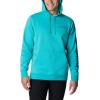 Columbia mens Trek Hoodie(Bright Aqua Heather/Csc Sleeve Logo)