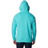 Columbia mens Trek Hoodie(Bright Aqua Heather/Treestriped Flag)