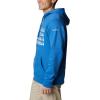 Columbia mens Trek Hoodie(Bright Indigo Heather/Treestriped Flag)