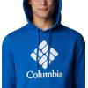 Columbia mens Trek Hoodie(Bright Indigo/Csc Stacked Graphic)