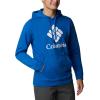 Columbia mens Trek Hoodie(Bright Indigo/Csc Stacked Graphic)