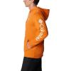 Columbia mens Trek Hoodie(Bright Orange  Csc Sleeve Logo)