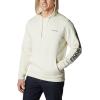 Columbia mens Trek Hoodie(Chalk/Csc Sleeve Logo)