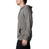 Columbia mens Trek Hoodie(Charcoal Heather/Button Badge)