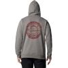 Columbia mens Trek Hoodie(Charcoal Heather/Button Badge)