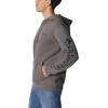 Columbia mens Trek Hoodie(Charcoal Heather/Csc Sleeve Logo)