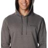Columbia mens Trek Hoodie(Charcoal Heather/Csc Sleeve Logo)