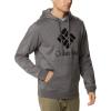 Columbia mens Trek Hoodie(Charcoal Heather/Csc Stacked Logo)