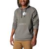 Columbia mens Trek Hoodie(Charcoal Heather/Linear Drifts)