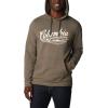 Columbia mens Trek Hoodie(Charcoal Heather/Scripted Scene)