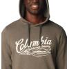 Columbia mens Trek Hoodie(Charcoal Heather/Scripted Scene)