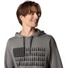Columbia mens Trek Hoodie(Charcoal Heather/Treestriped Flag)