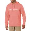 Columbia mens Trek Hoodie(Dark Coral/Csc Stacked Logo)