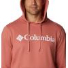 Columbia mens Trek Hoodie(Dark Coral/Csc Stacked Logo)