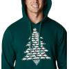 Columbia mens Trek Hoodie(Dark Ivy Fish Tree Graphic)