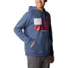 Columbia mens Trek Hoodie(Dark Mountain/Us Hood Flag)