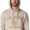 Columbia mens Trek Hoodie(Dark Stone/Csc Emblem)