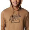 Columbia mens Trek Hoodie(Delta  Bearly Checkered Peaks Graphic)