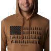 Columbia mens Trek Hoodie(Delta  Treeline Flag Graphic)