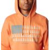 Columbia mens Trek Hoodie(Desert Orange/Treestriped Flag)