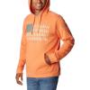 Columbia mens Trek Hoodie(Desert Orange/Treestriped Flag)