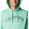 Columbia mens Trek Hoodie(Kelp Heather/Csc Arched Brand Logo)