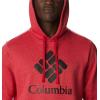 Columbia mens Trek Hoodie(Mountain Red Heather/Csc Stacked Logo)