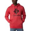 Columbia mens Trek Hoodie(Mountain Red Heather/Csc Stacked Logo)