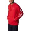 Columbia mens Trek Hoodie(Mountain Red/Csc Sleeve Logo)