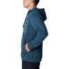 Columbia mens Trek Hoodie(Night Wave  Treeline Flag Graphic)