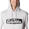 Columbia mens Trek Hoodie(Nimbus Grey/Hex Script)