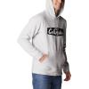 Columbia mens Trek Hoodie(Nimbus Grey/Hex Script)