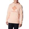 Columbia mens Trek Hoodie(Peach Blossom/Csc Stacked Graphic)