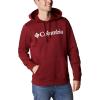 Columbia mens Trek Hoodie(Red Jasper/Csc Branded Logo)