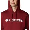 Columbia mens Trek Hoodie(Red Jasper/Csc Branded Logo)