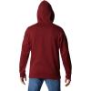 Columbia mens Trek Hoodie(Red Jasper/Csc Sleeve Logo)