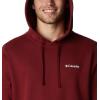 Columbia mens Trek Hoodie(Red Jasper/Csc Sleeve Logo)