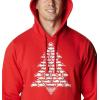 Columbia mens Trek Hoodie(Red Spark Fish Tree Graphic)