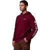 Columbia mens Trek Hoodie(Rich Wine/Csc Sleeve Logo)