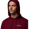 Columbia mens Trek Hoodie(Rich Wine/Csc Sleeve Logo)
