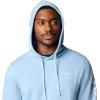 Columbia mens Trek Hoodie(Ripple Blue/Csc Sleeve Logo)