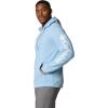 Columbia mens Trek Hoodie(Ripple Blue/Csc Sleeve Logo)