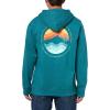 Columbia mens Trek Hoodie(River Blue/Circular Linescape)