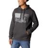 Columbia mens Trek Hoodie(Shark/Us Hood Flag)