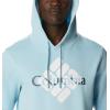 Columbia mens Trek Hoodie(Sky Blue/Centered Gem Logo)