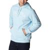 Columbia mens Trek Hoodie(Sky Blue/Csc Arched Brand Logo)